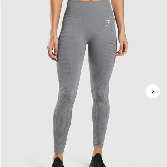 GYMSHARK VITAL SEAMLESS 2.0 LEGGINGS GREY S WOMENS NWT - Picture 1 of 6